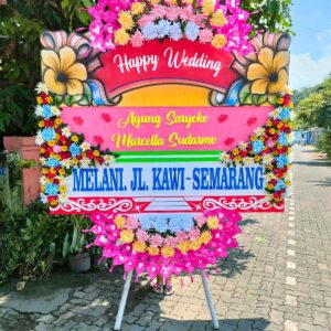 Karangan Bunga Happy Wedding Agung Saryoko