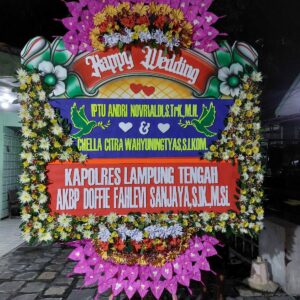 Karangan Bunga Happy Wedding Chella Citra Wahyuningtyas