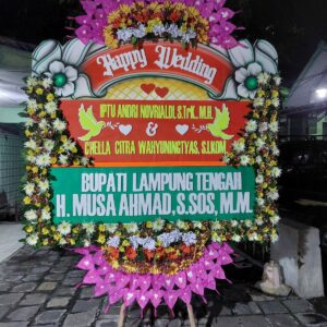 Karangan Bunga Happy Wedding Iptu Andri Novrialdi