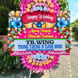 Karangan Bunga Happy Wedding Marcella Sudarmo