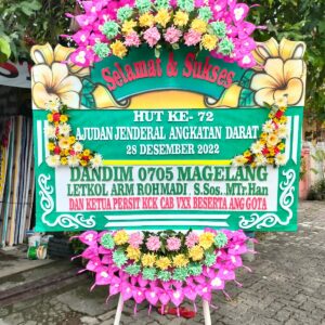 Karangan Bunga Selamat dan Sukses Dandim 0705 Magelang