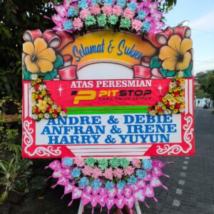 Karangan Bunga Selamat dan Sukses Pitstop Car and Truck